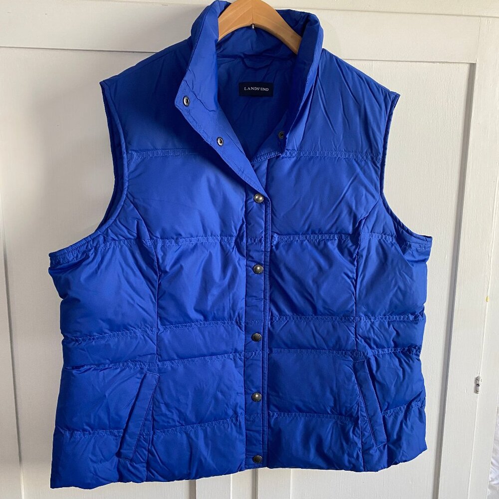 Lands' End Down Puffer Vest EUC